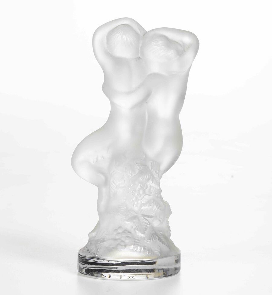 I Danzatori di Pan (fauno e Diana). Cristallo Lalique
