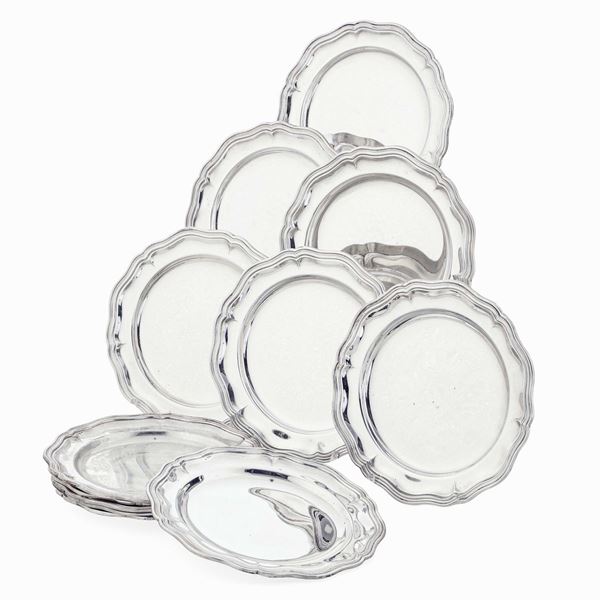 Tredici piatti. Argenteria italiana del XX secolo, argentiere G.Pietrasanta, Alessandria