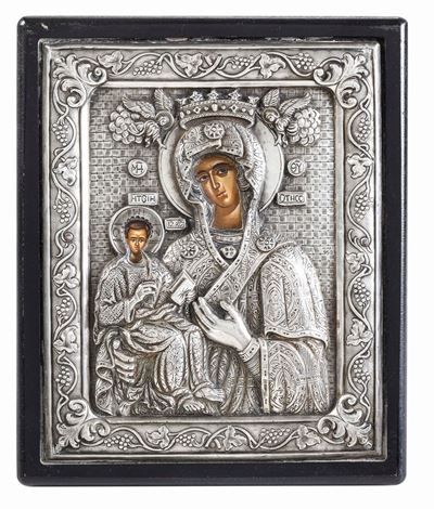 Icona Raffigurante la Vergine con Bambino (versione della Panagia Spiliani o della Grotta ?)