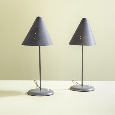 Due Lampade da Tavolo Mod. la Lune Sous le Chapeau