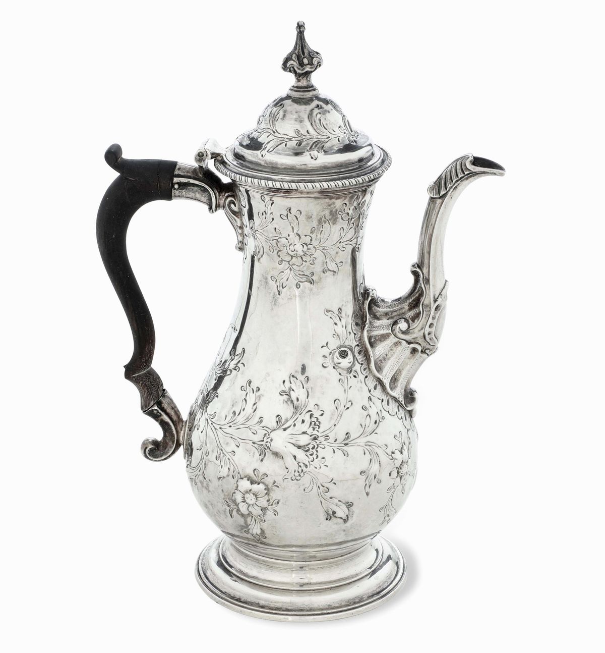 Caffettiera. Londra 1771, Argentiere Charles Wright