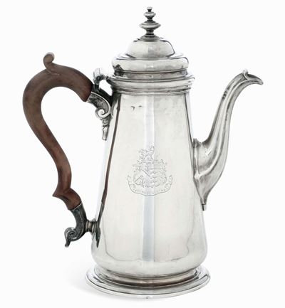 Caffettiera. Londra 1740-1755, Marchi Consunti
