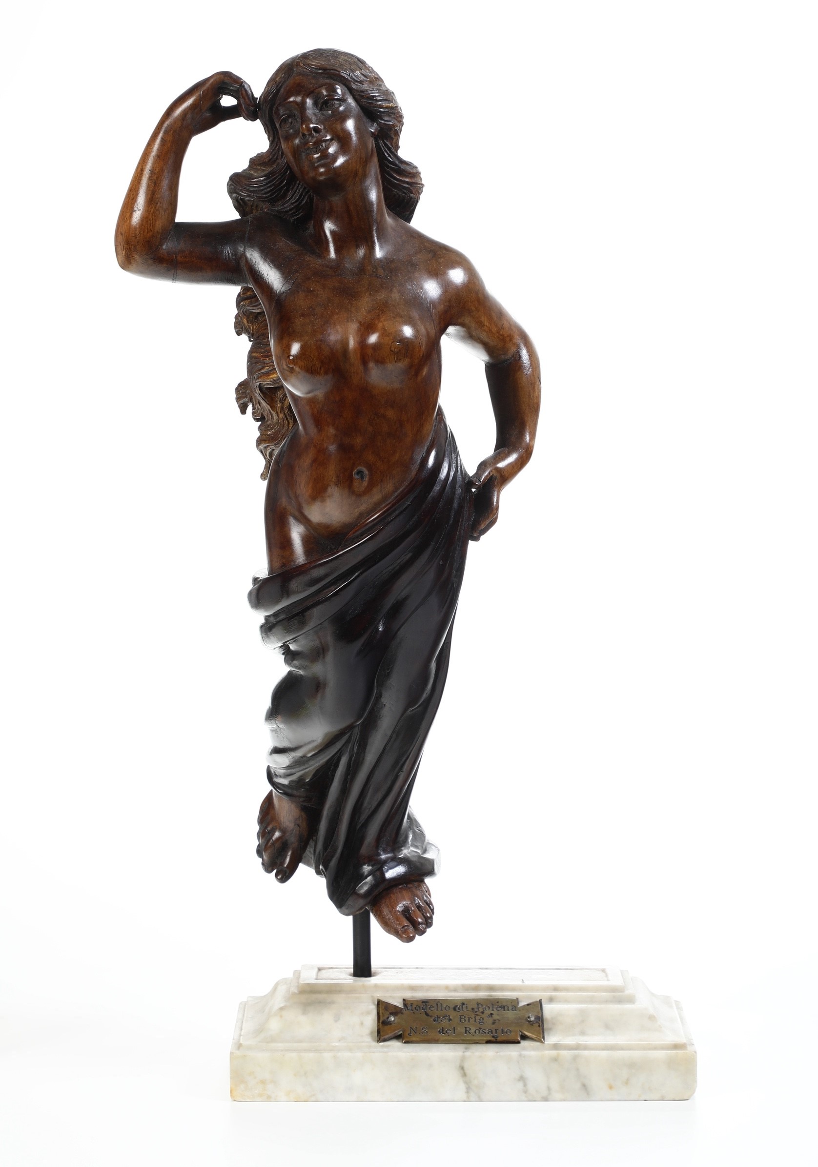 Modello in Legno Scolpito della Polena del Brigantino N.s. del Rosario
