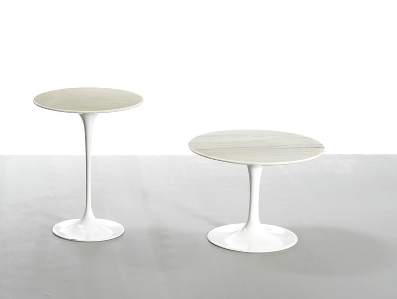 Eero Saarinen : Due tavoli bassi della serie Tulip  - Asta Design Lab - Cambi Casa d'Aste