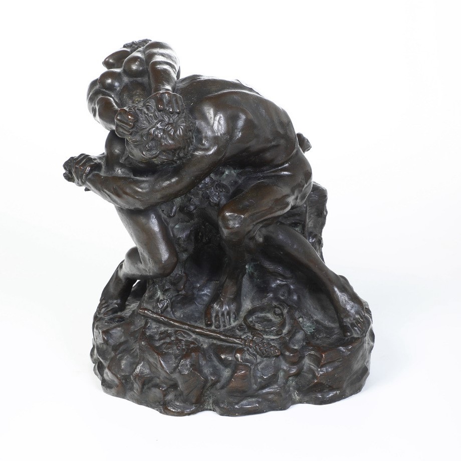 Modello di Augusto Rivalta (alessandria 1838 - Firenze 1925) Fauno e Ninfa