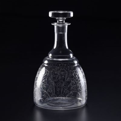 Bottiglia con Tappo “lulli”francia, Manifattura Baccarat, Metà del XX Secolo Circa