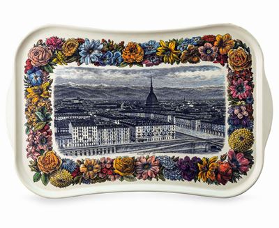 Vassoio da Prima Colazionemilano, 1966design di Piero Fornasetti (1913-1988)