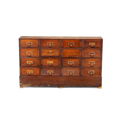 Schedario da Ufficio in Legno. XX Secolo