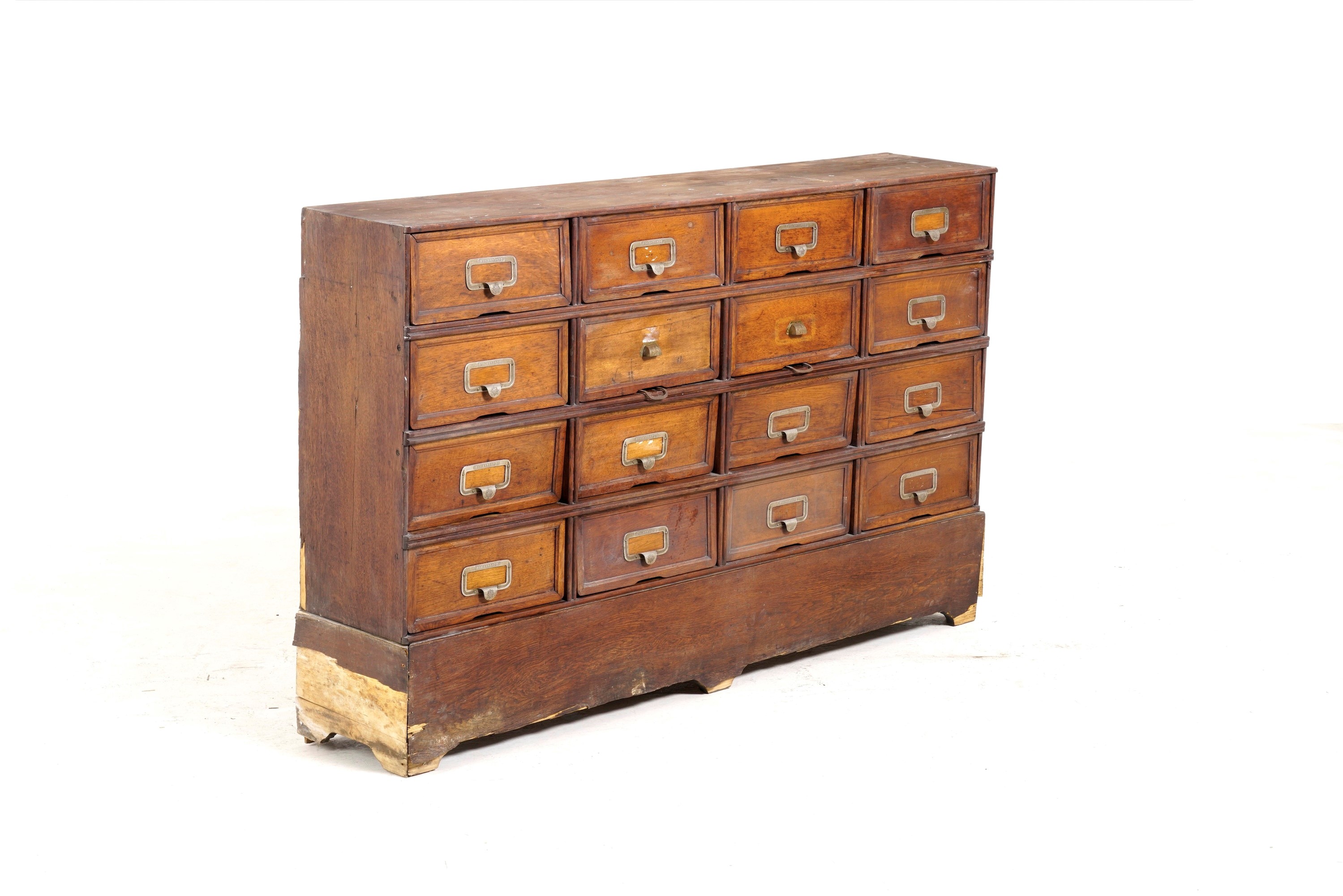 Schedario da Ufficio in Legno. XX Secolo