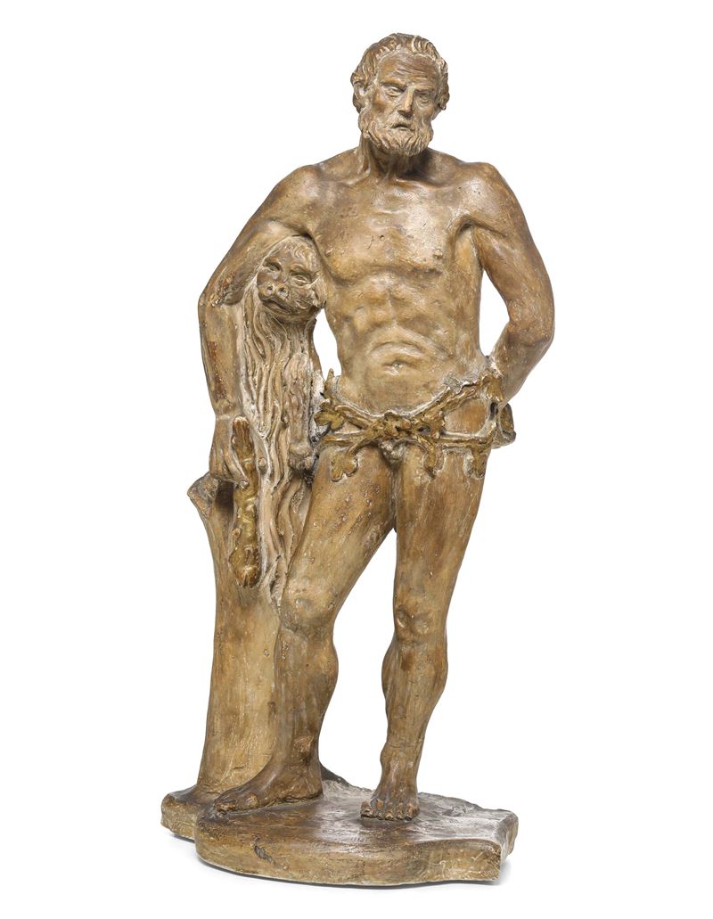Ercole a riposo. Plasticatore italiano del XVII secolo  - Auction Sculpture and Works of Art - Cambi Casa d'Aste