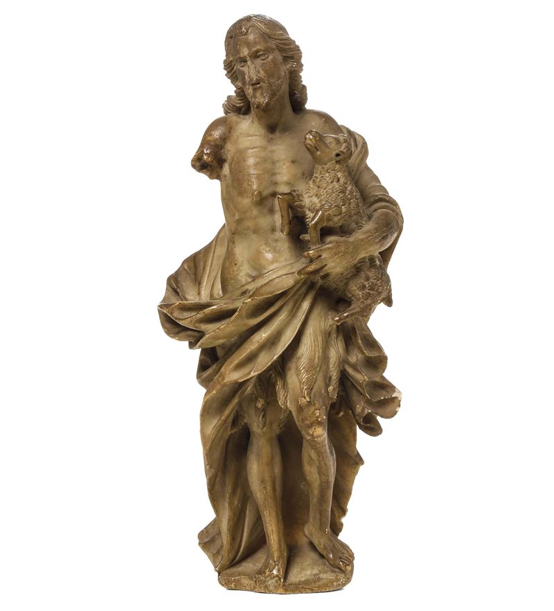 San Giovanni Battista. Arte barocca siciliana del XVIII secolo  - Auction Sculpture and Works of Art - Cambi Casa d'Aste
