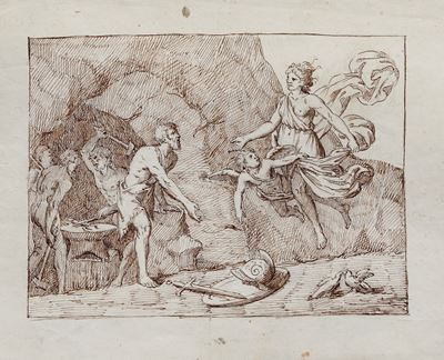 Scuola del XVIII Secolo Venere e Vulcano