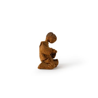 Scultura in legno e juta