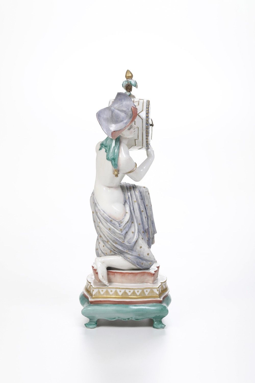Orologio da Tavolo Art Dècogermania, Manifattura di Nymphenburg, 1930 Circamodello di Josef Wacke...