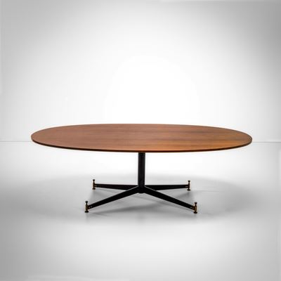 Grande tavolo mod. T2, 1952, ferro laccato e legno