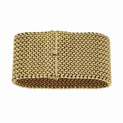 Bracciale a maglia, montatura in oro giallo 750/1000
