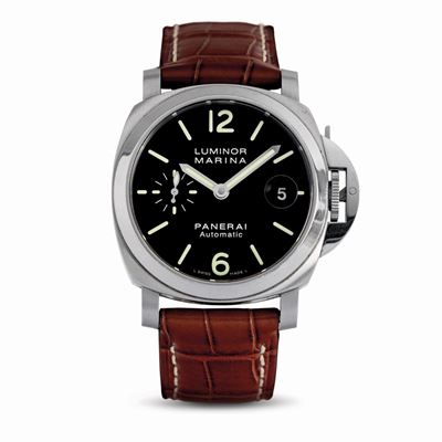 Intrigante Panerai Luminor Marina Automatico in Acciaio, Quadrante Nero con Lancette e Indici a B...