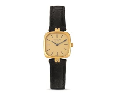Lady Square Ref 4459 in Oro Giallo 18k, Quadrante Champagne con Scatola e Garanzia