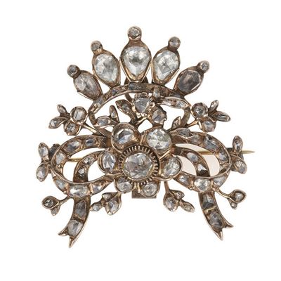Spilla/pendente con Rose di Diamante