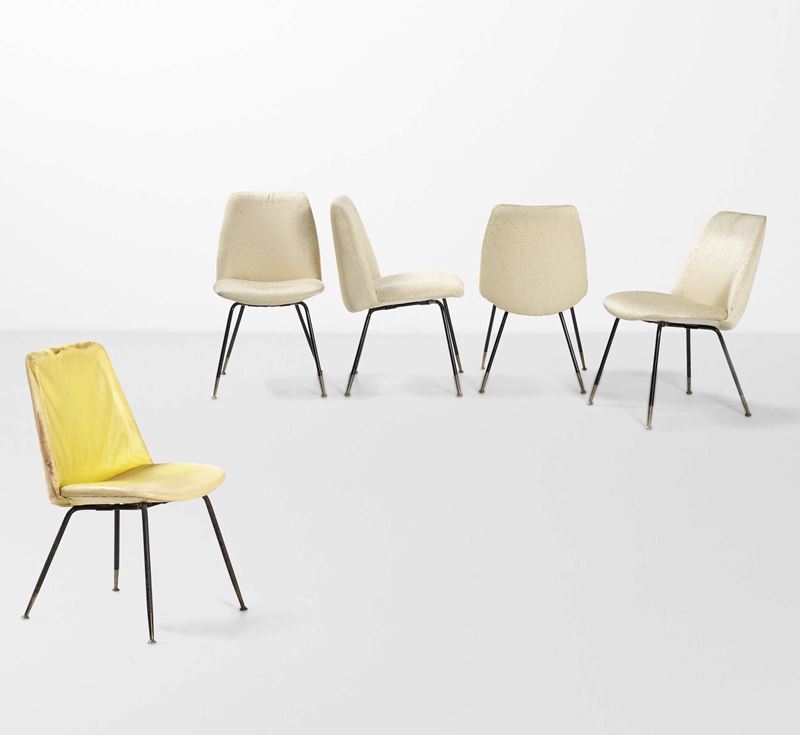 Gastone Rinaldi : Cinque sedie  - Auction Design - Cambi Casa d'Aste