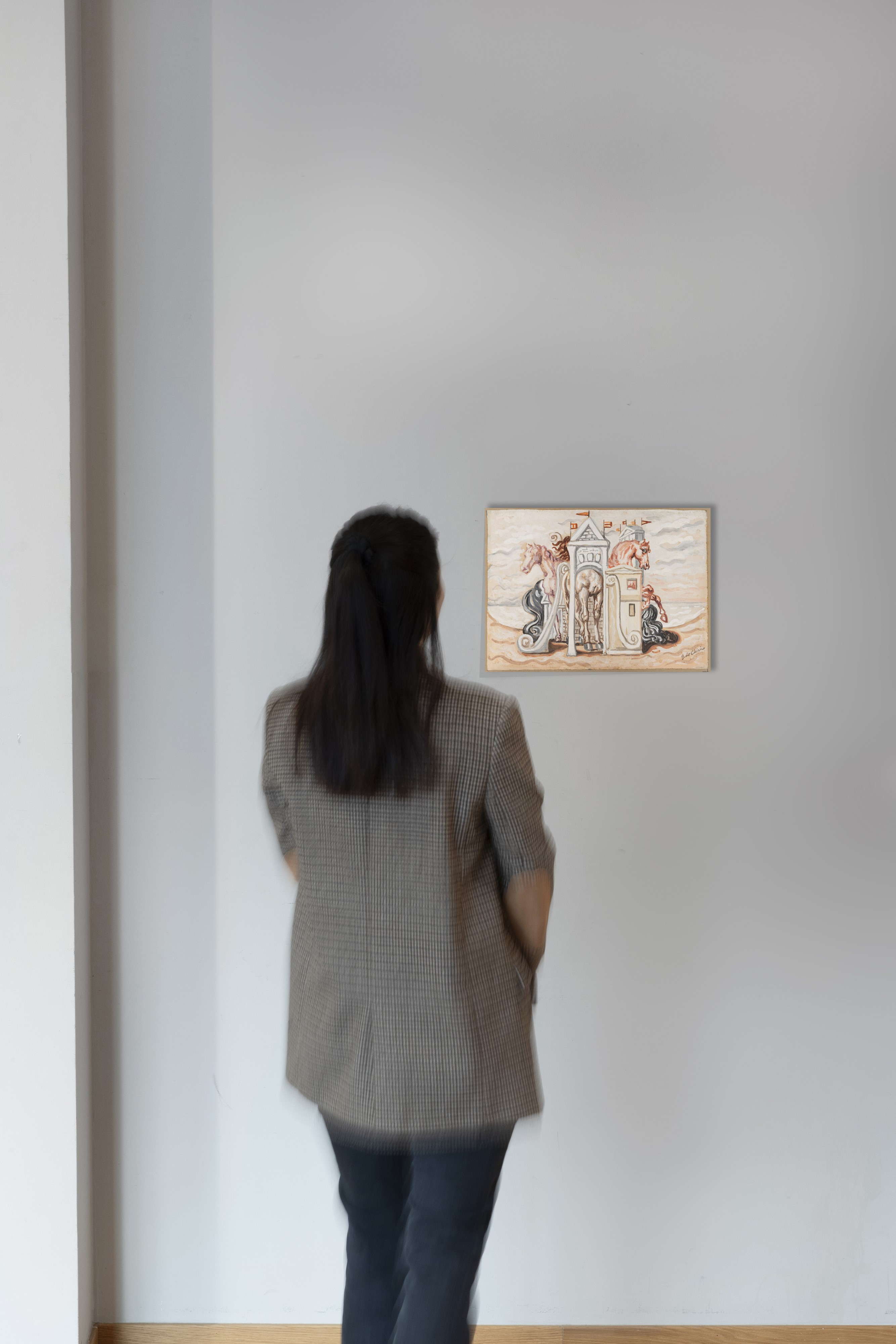 Giorgio De Chirico - Cavalli nel Tempio