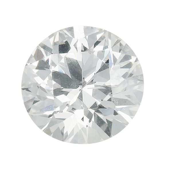 Diamante di vecchio taglio di ct 4.55, colore O-P, caratteristiche interne VS2, fluorescenza UV nulla