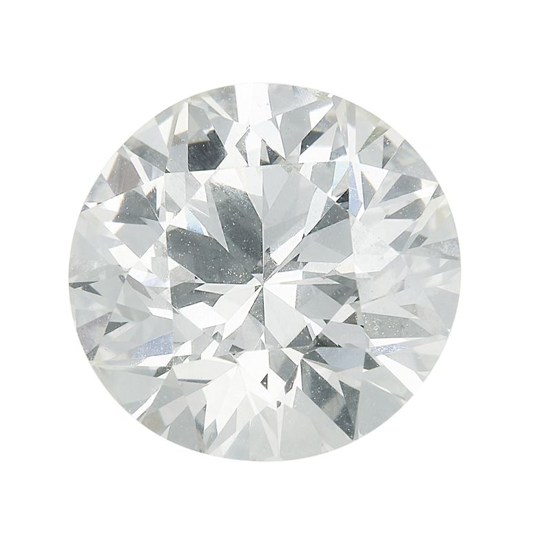 Diamante di vecchio taglio di ct 4.55, colore O-P, caratteristiche interne VS2, fluorescenza UV nulla  - Asta Fine Jewels - Cambi Casa d'Aste