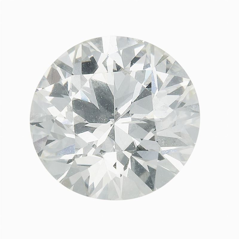 Old European cut diamond weight 4.55 carats, color O-P, clarity VS2, fluorescence none. Gemmological Report R.A.G. Torino n. DV23189  - Auction Fine Jewels - Cambi Casa d'Aste