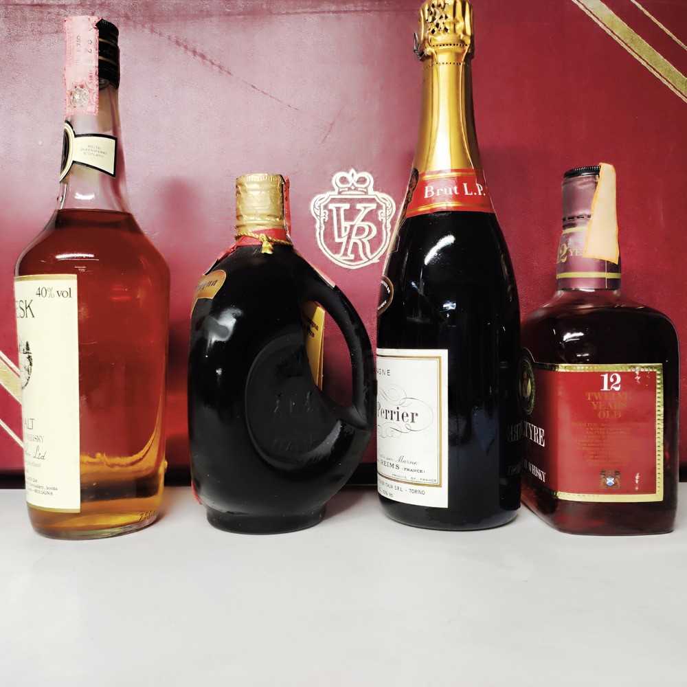 Laurent Perrier Champagne, Vecchia Romagna, Saltyre, Glenesk, Scotch Whisky