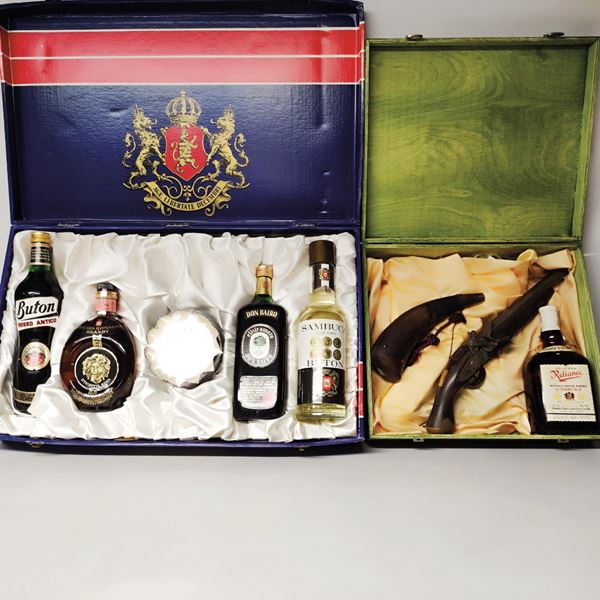 Rosso Antico, Vecchia Romagna, Dom Bairo, Sambuca, Rliance, Scotch Whisky