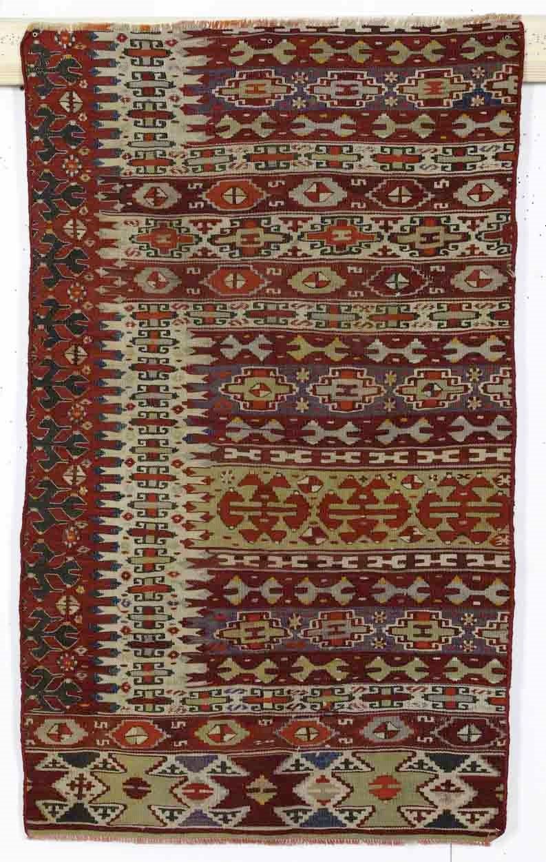 Frammento di Kilim, Anatolia fine XIX secolo  - Asta Tappeti - Cambi Casa d'Aste