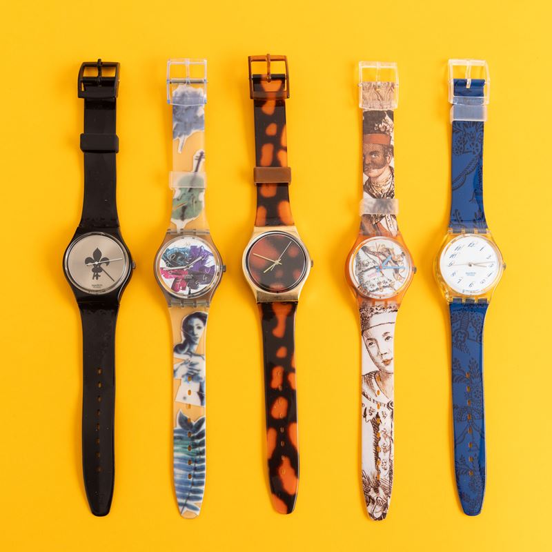 Cinque orologi Swatch  - Asta I Swatch very much - Cambi Casa d'Aste