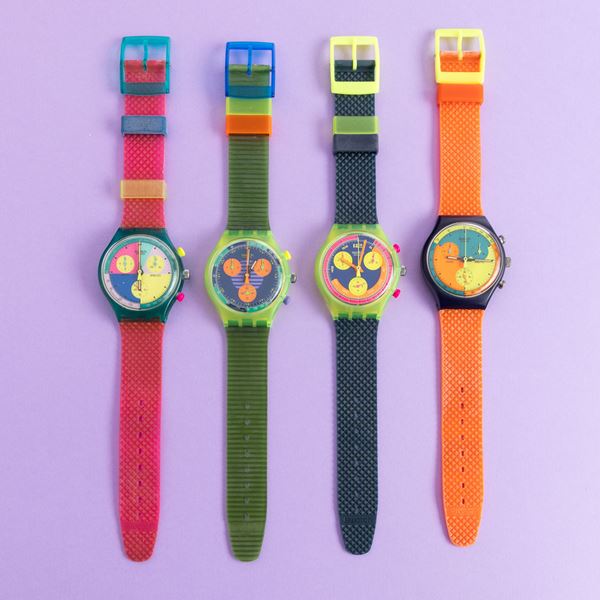 Quattro orologi Swatch Chrono