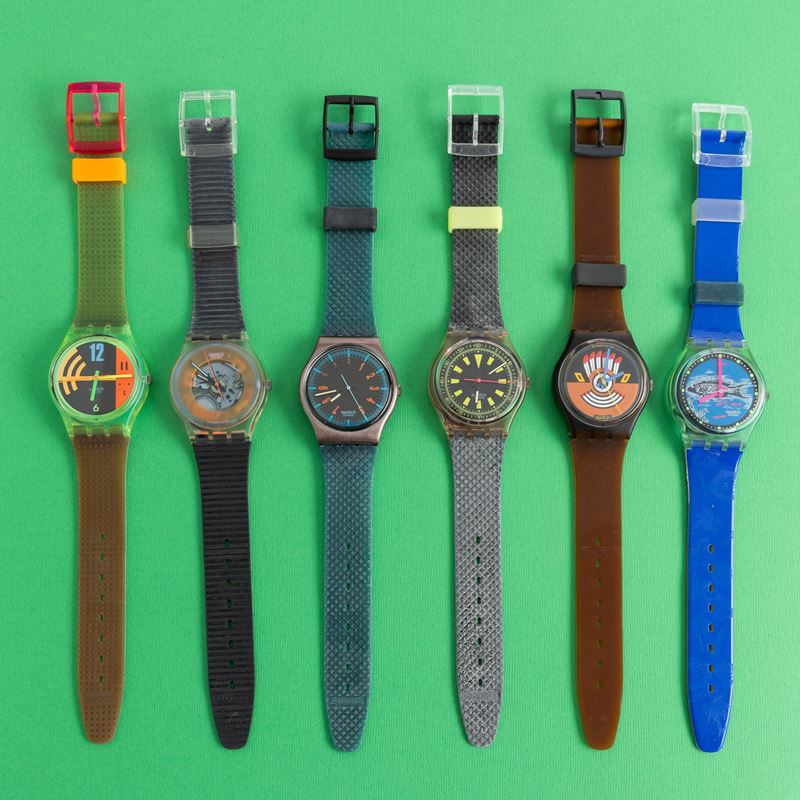 Sei orologi Swatch  - Asta I Swatch very much - Cambi Casa d'Aste