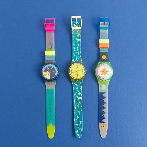 Tre orologi Swatch