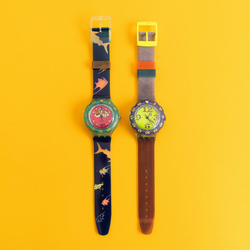 Due orologi Swatch Scuba  - Auction I Swatch very much - Cambi Casa d'Aste