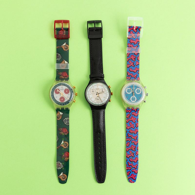 Tre orologi Swatch  - Asta I Swatch very much - Cambi Casa d'Aste
