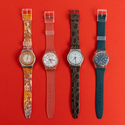 Quattro Swatch Nos:swatch Voie Humaineswatch Tintarellaswatch One Stepswatch Gruene-lui