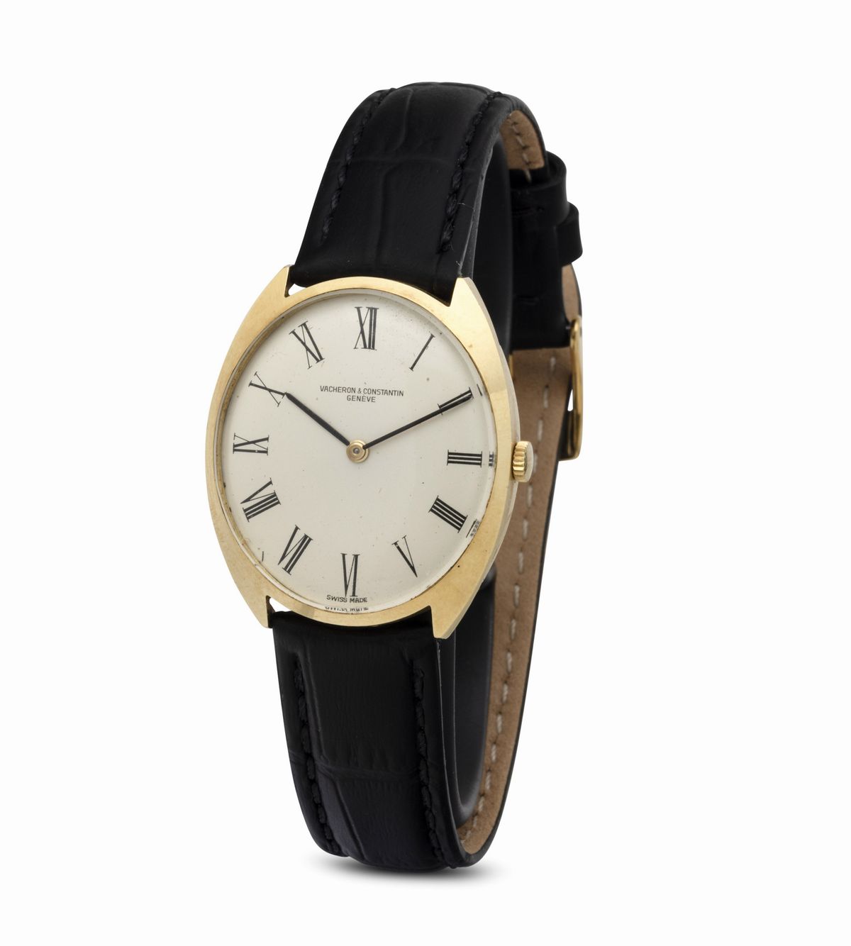 Vacheron & Constantin - Elegante Orologio di Forma Tonneau in Oro Giallo 18k Solo Tempo Carica Ma...