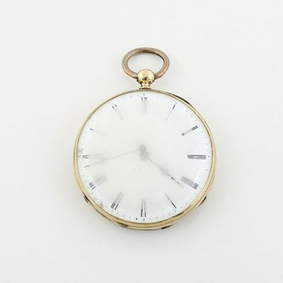 Orologio da Tasca in Oro Giallo 14k Cylindre Huit Rubis
