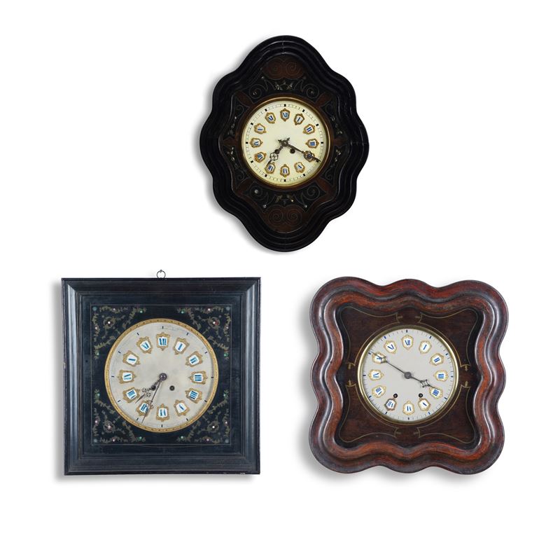 3 orologi "occhio di bue"  - Auction Pendulum and clocks - Cambi Casa d'Aste