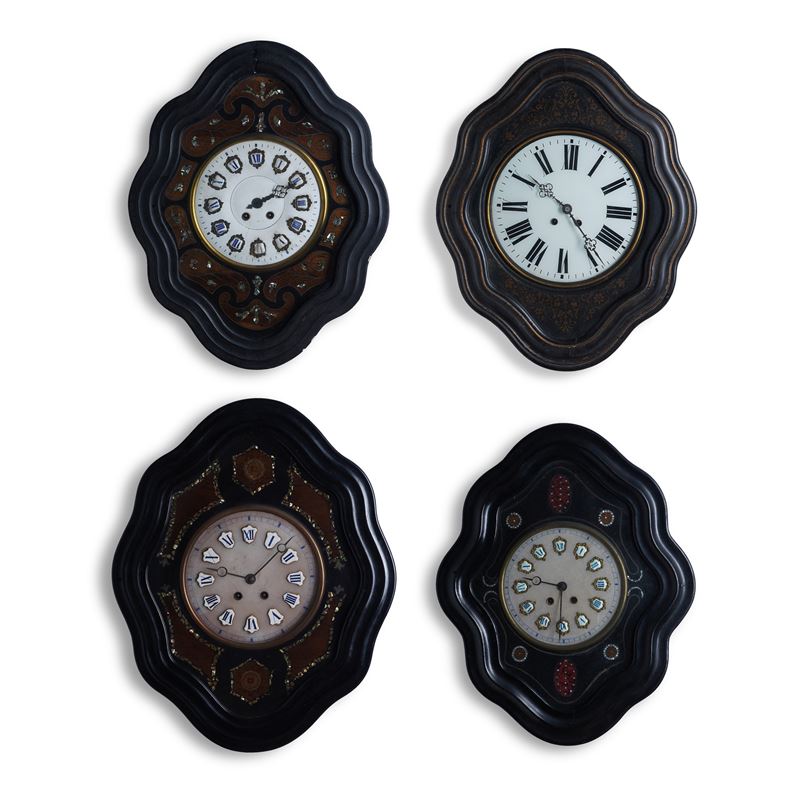 4 orologi "occhio di bue"  - Auction Pendulum and clocks - Cambi Casa d'Aste