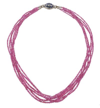 Collana Multifilo con Corindoni