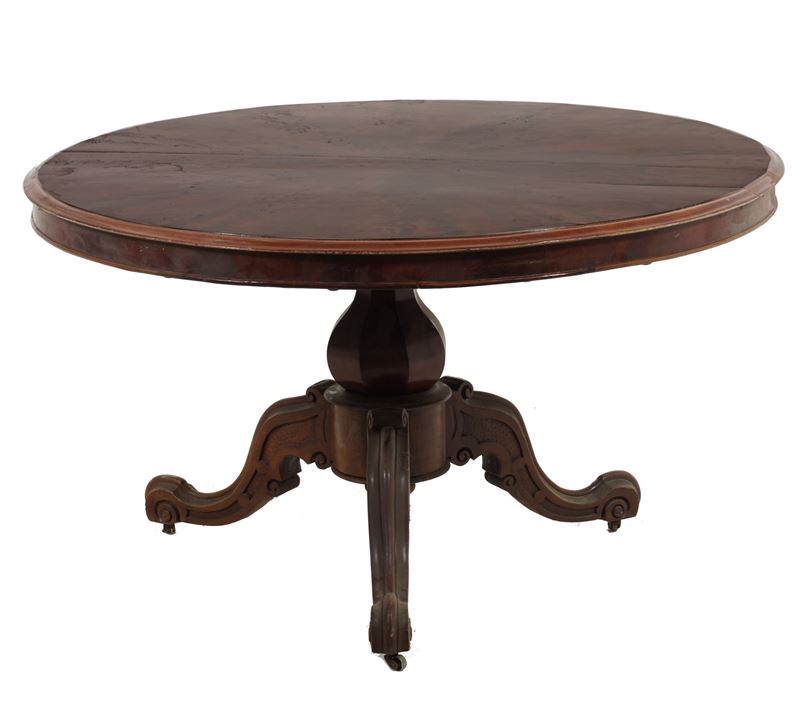 Tavolo in legno di mogano, Inghilterra XIX secolo  - Asta Antiquariato - Cambi Casa d'Aste