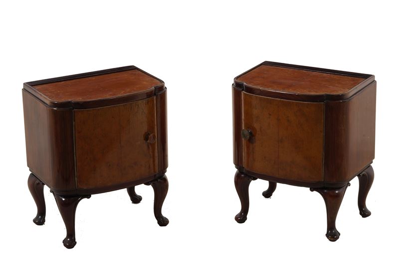 Coppia di comodini deco ad un’anta  - Auction Antique - Cambi Casa d'Aste