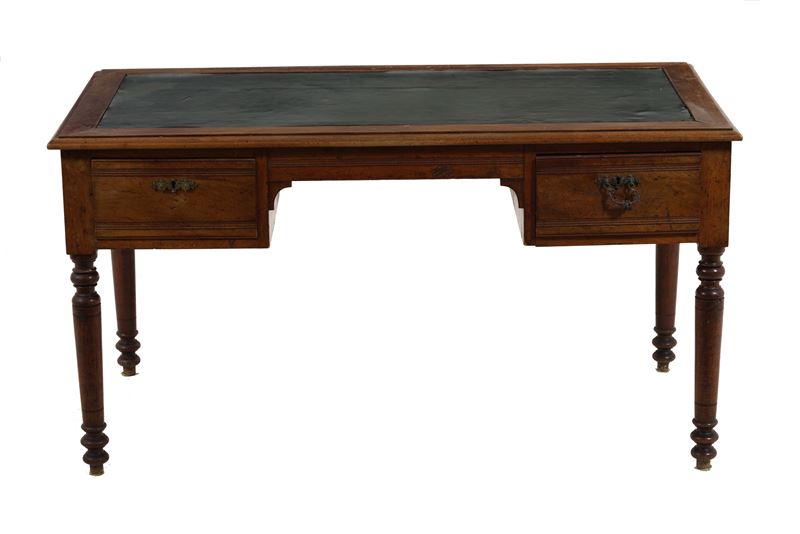 Scrivania a due cassetti, XX secolo  - Auction Antique - Cambi Casa d'Aste