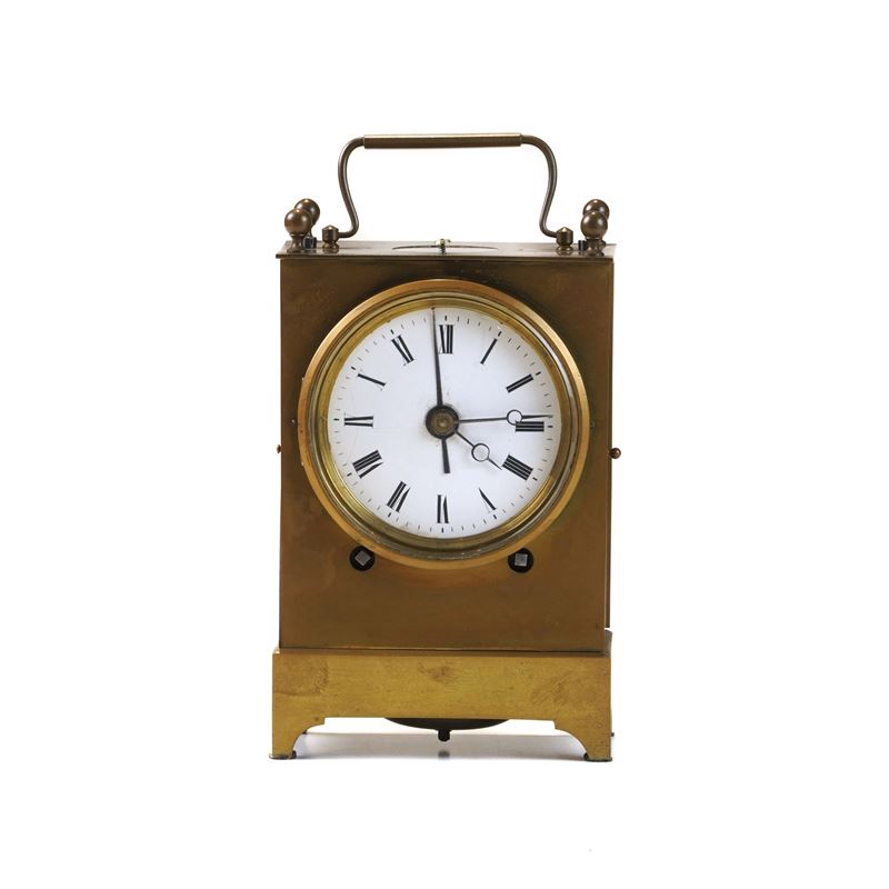 Officielle rettangolare ad un quadrante, XIX-XX secolo  - Auction Pendulum and clocks - Cambi Casa d'Aste