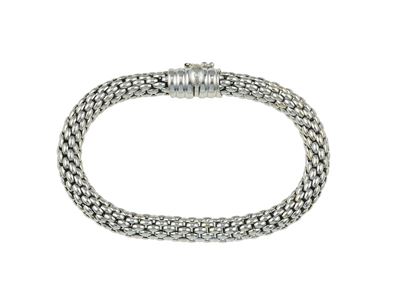 FOPE, Bracciale a maglia intrecciata in oro bianco 750/1000