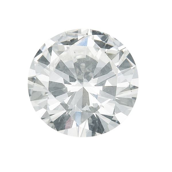Brilliant-cut diamond weight 2.04 carats, color J, clarity VVS2, fluorescence very faint. Gemmological Report RAG Torino n. DV23191