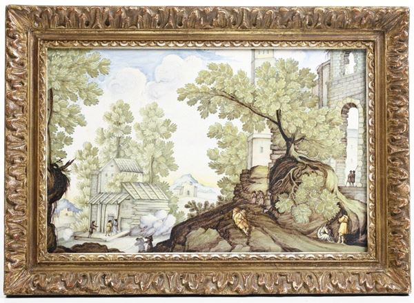 Targa.  Castelli, XIX secolo.